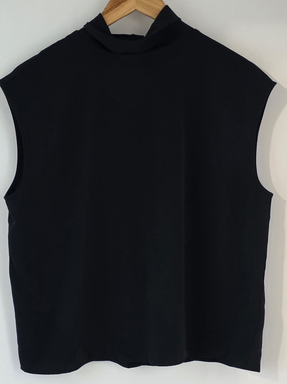 Joie Black Sleeveless Mock Neck Sleeveless Top Womens Size Large